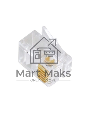 Вилка телефонная Cablexpert MP-6p6c, контакты 3m