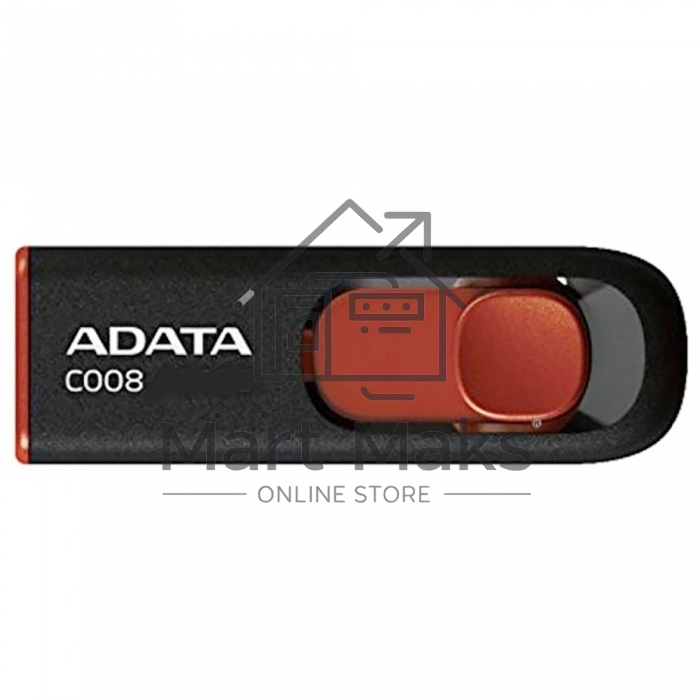 Флешка USB R/W ADATA R/W Flash Drive 32Gb С008 AC008-32G-RKD USB2.0, Black-Red