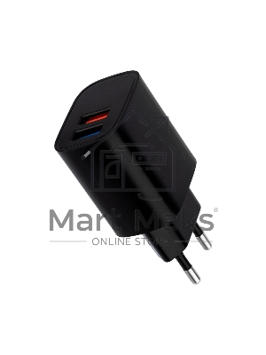 Сетевое зарядное устройство Rexant 2 x USB, 5V, 2.4 A, черный