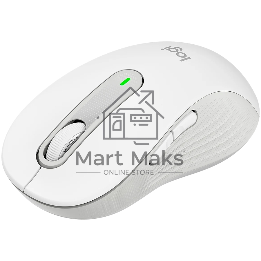 Мышь беспроводная Logitech Signature M650 L белый, 4000 dpi, радиоканал, Bluetooth, USB, кнопки - 5