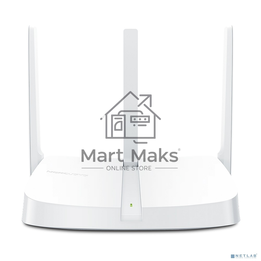 Маршрутизатор Mercusys MW305R Wi-Fi роутер 300 Мбит/с 2,4 ГГц, 1 порт WAN 10/100 Мбит/с + 4 порта LAN 10/100 Мбит/с, 2 фиксированные антенны