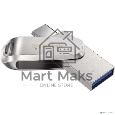 Флешка USB Sandisk Ultra Dual Luxe (SDDDC4-032G-G46), 32Gb, USB 3.2 Gen 1/Type-C, R/W 150/40, серебристый