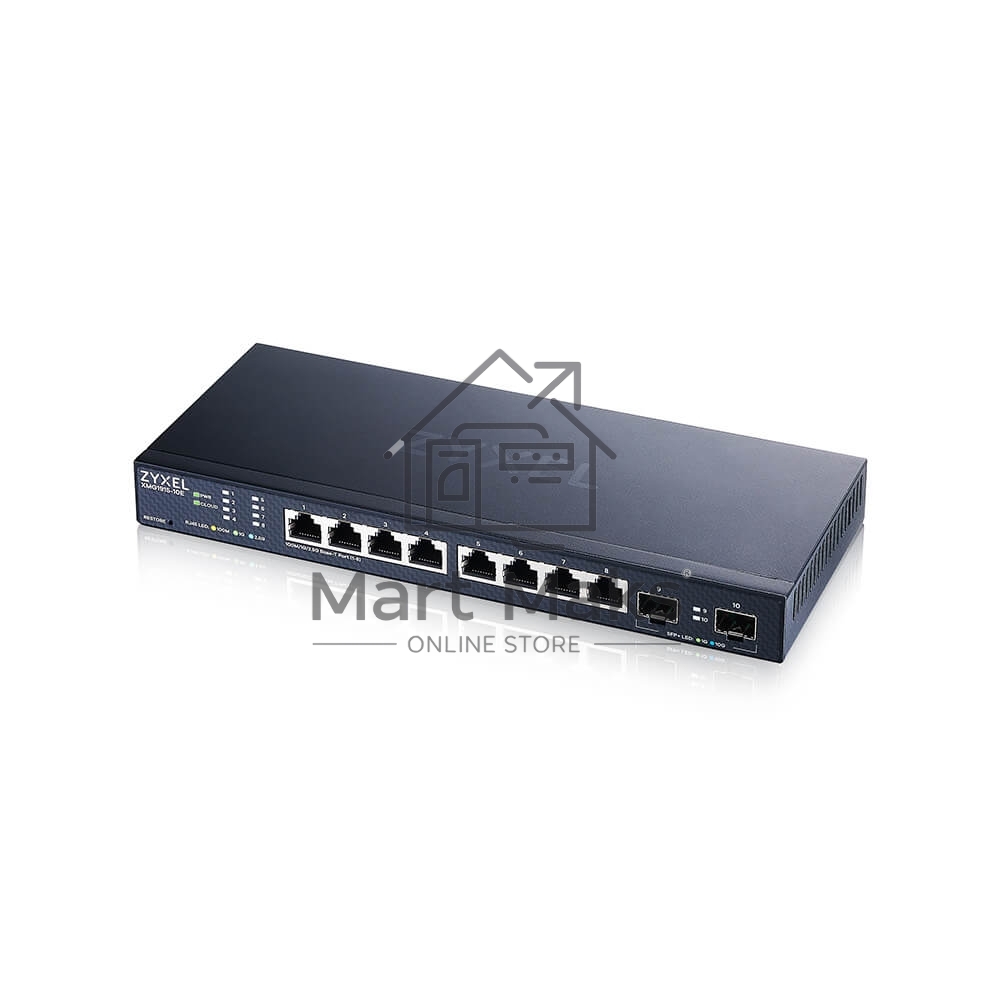 Мультигигабитный Smart L3 Lite коммутатор Zyxel NebulaFlex XMG1915-10E, 8xRJ-45: 1/2.5G, 2xSFP+, бесшумный (без вентилятора)