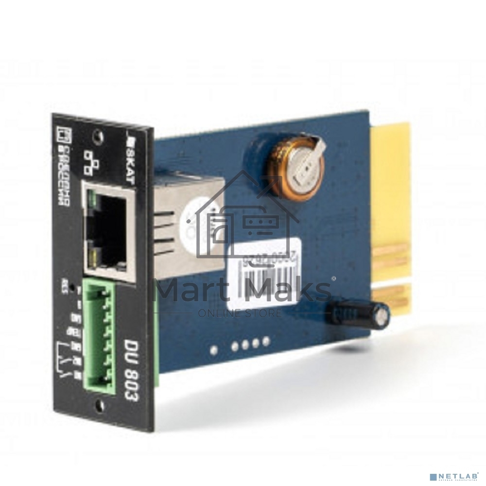SNMP-модуль Бастион DU 803 SKAT UPS-1000-10000 RACK Мониторинг и упр-е по Ethernet