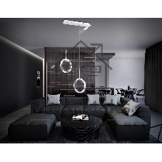 Светильник Ambrella light FL5272/2+1 WH белый 38W 3000K/4200K/6400K+4200K 500*90*1200 (ПДУ ИК)