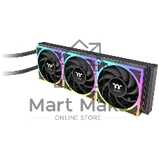 Система водяного охлаждения Thermaltake MAGCurve 360 Ultra ARGB Soc-AM5/AM4/1200/1700/1851 черный 4-pin 32.8-35.1dB Al LCD Ret (CL-W453- PL12SW-A)