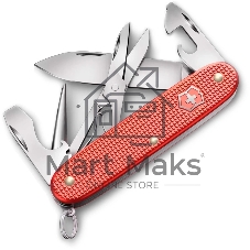 Нож перочинный Victorinox Pioneer X Alox LE 2025 Stone Red (0.8231.L25) 93мм 9функц. красный подар.коробка