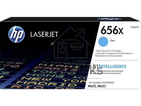 Картридж лазерный HP 656X голубой для HP CLJ M652/M653 (CF461X) 22000 стр