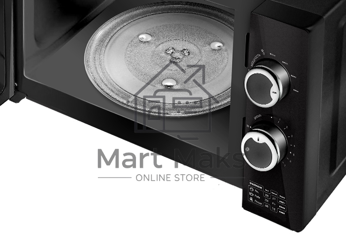 Микроволновая печь Centek CT-1570 черный, 23 л, 900 Вт, переключатели - поворотный механизм
