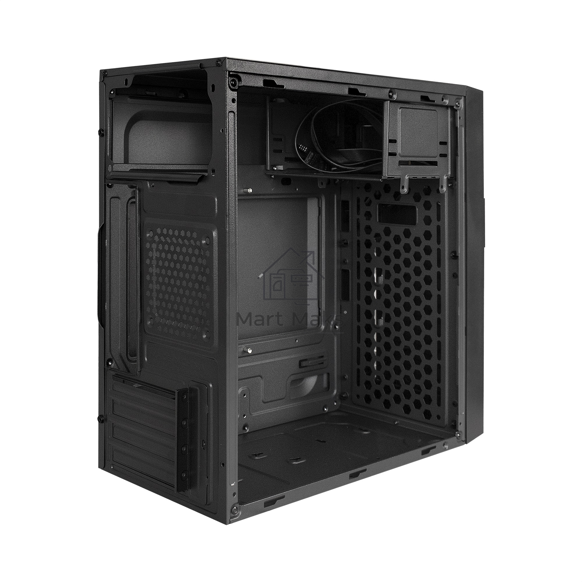 Компьютерный корпус Minitower ExeGate EX291147RUS BAA-105U2-01-AAA450 (mATX, БП AAA450 с вент. 8см, 2*USB+2*USB3.0, аудио, черный)