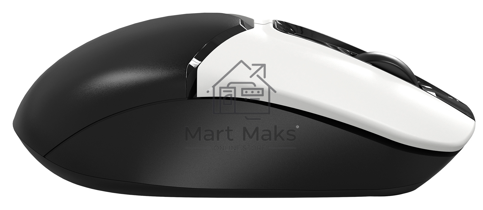Мышь беспроводная A4Tech Fstyler FB12 белый/черный, 1200 dpi, радиоканал, Bluetooth, USB, кнопки - 3