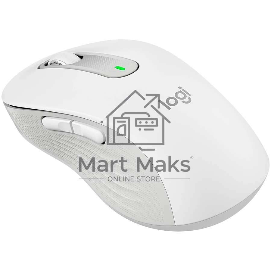 Мышь беспроводная Logitech Signature M650 L белый, 4000 dpi, радиоканал, Bluetooth, USB, кнопки - 5