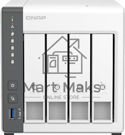 Сетевое хранилище NAS Qnap D4 (REV. C) 4-bay настольный Cortex-A55 RK3568B2