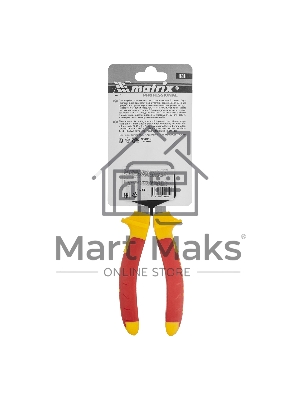 Плоскогубцы Matrix комбинированные insulated 160мм двухкомпонентные рукоятки