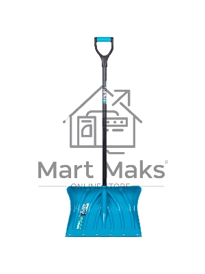 Лопата для уборки снега пластиковая LUXE,500х325х1300 мм, металлопластиковый черенок Palisad