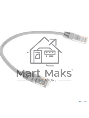 Патч-корд медный UTP Cablexpert PP10-0.25M кат.5, 0.25м, литой, многожильный (серый)