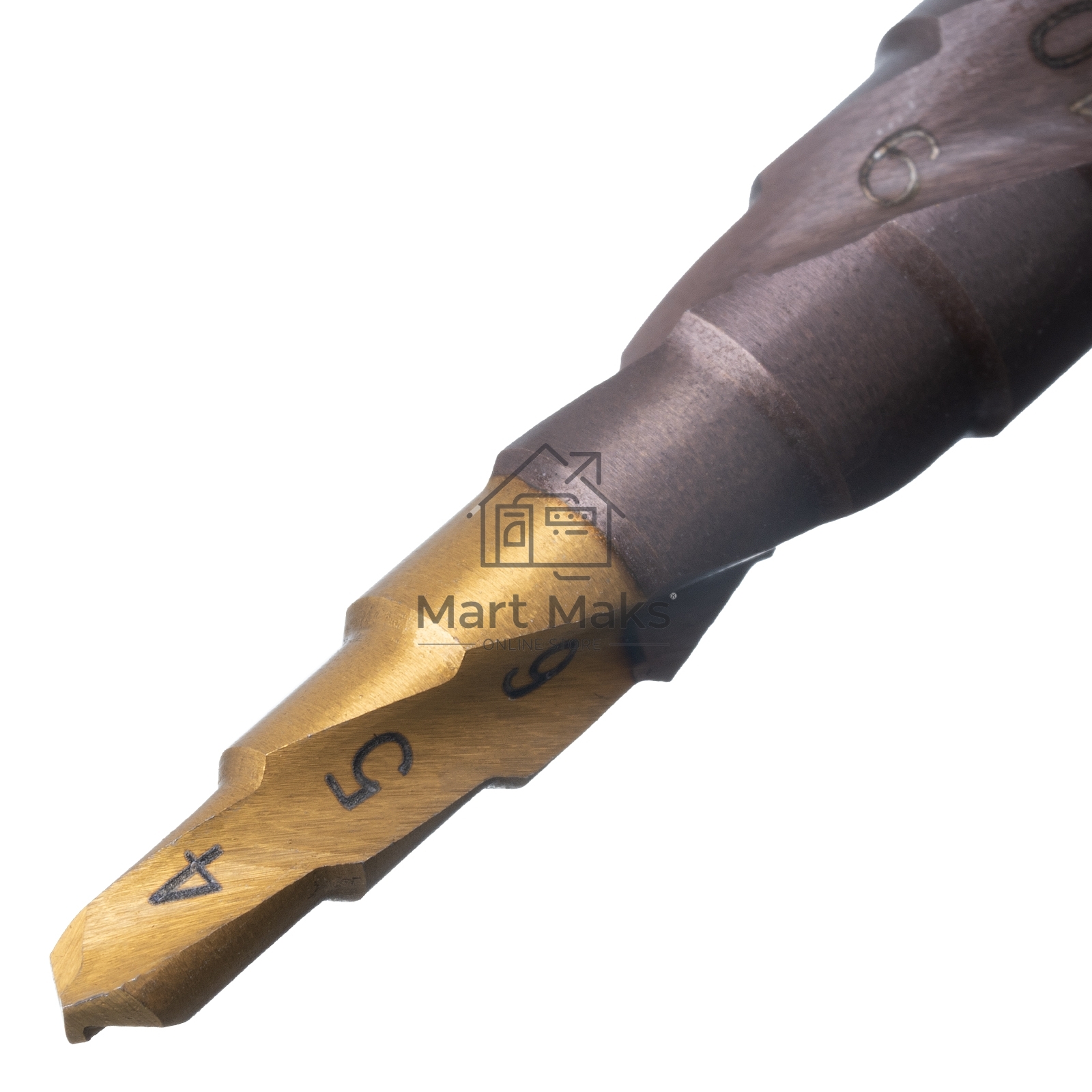 Сверло ступенчатое Denzel 4-5-6-7-8-9-10-11-12 мм, Р6М5К5, 6-гр. хвостовик 723612