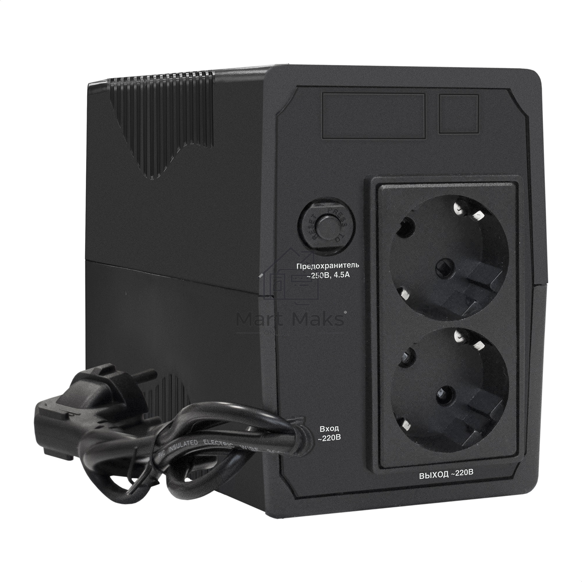 Источник бесперебойного питания ExeGate Power Smart ULB-1000.LCD.AVR.2SH <1000VA/550W, LCD, AVR, 2*Schuko, Black>