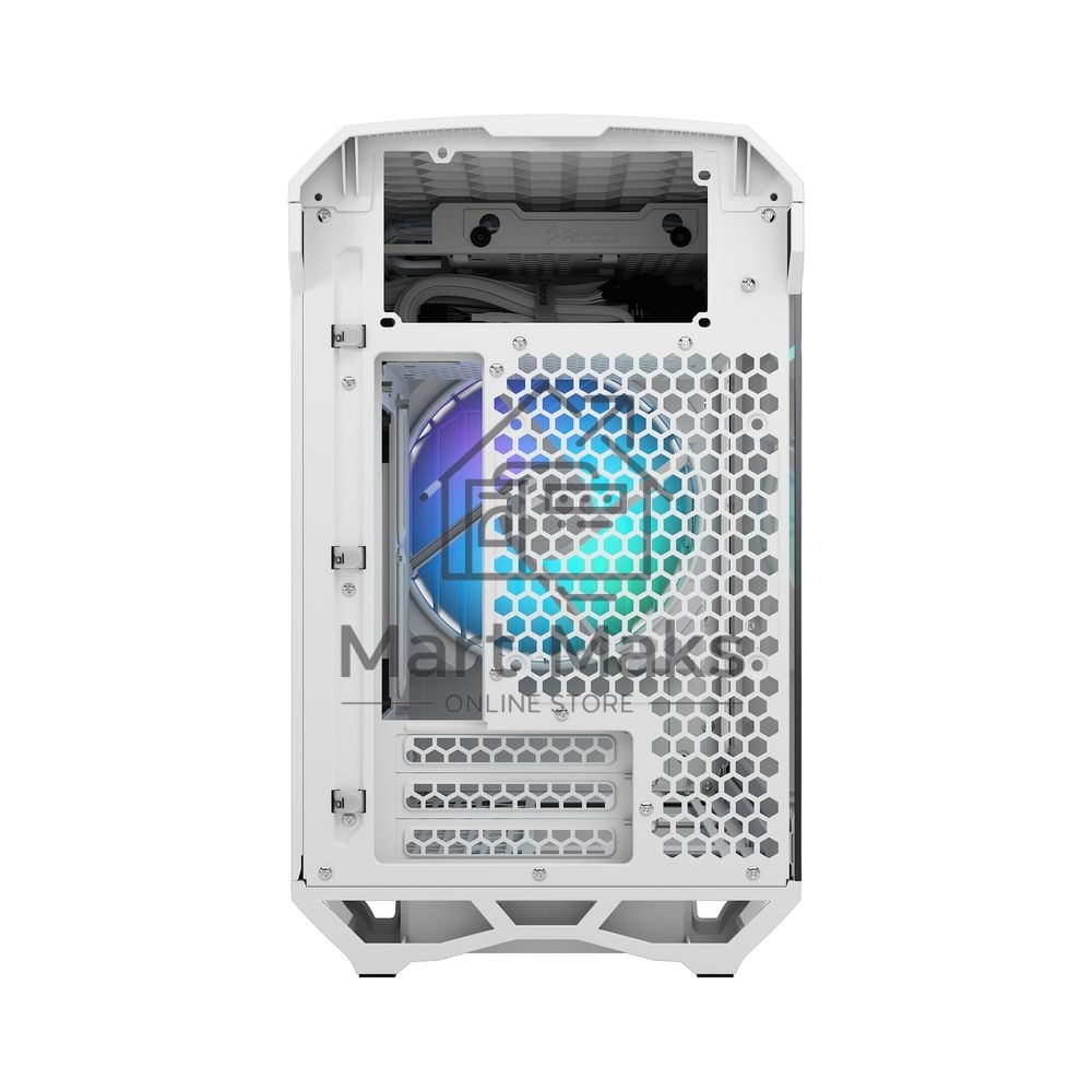 Корпус ПК без блока питания Fractal Design Torrent Nano RGB TG Clear Tint, Mini-Tower, 1x180mm RGB, 2xUSB-A 3.2 + 1xUSB 3.2 Type-C mITX, mDTX White