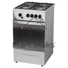 Плита газовая Darina 1D1 GM 241 014 Х нержавеющая сталь/черный, конфорок 4 шт, духовка 50 л, 50 см x 85 см x 60 см