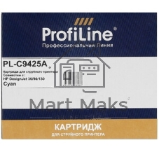 Картридж струйный ProfiLine PL-C9425A (№85) для принтеров HP DesignJet 30/90/130 с чернилами Cyan