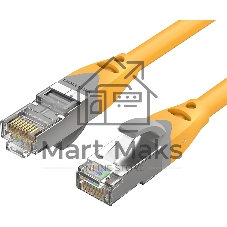 Патч-корд Vention прямой SFTP cat.6A, RJ45 - 1м. Серый