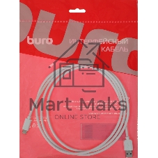 Кабель Buro BU-USB3.2-AC-1.8MW USB (m)-USB Type-C (m) 1.8м белый пакет