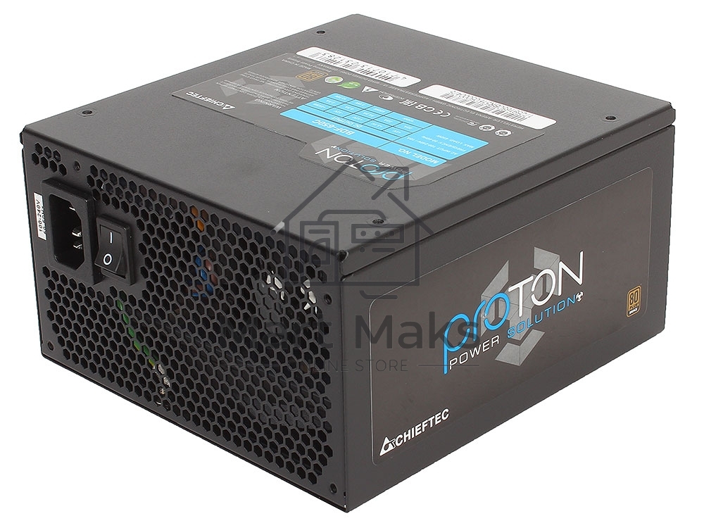 Блок питания Chieftec BDF-750C, 750Вт 80 PLUS Bronze, 140мм, модульный, черный