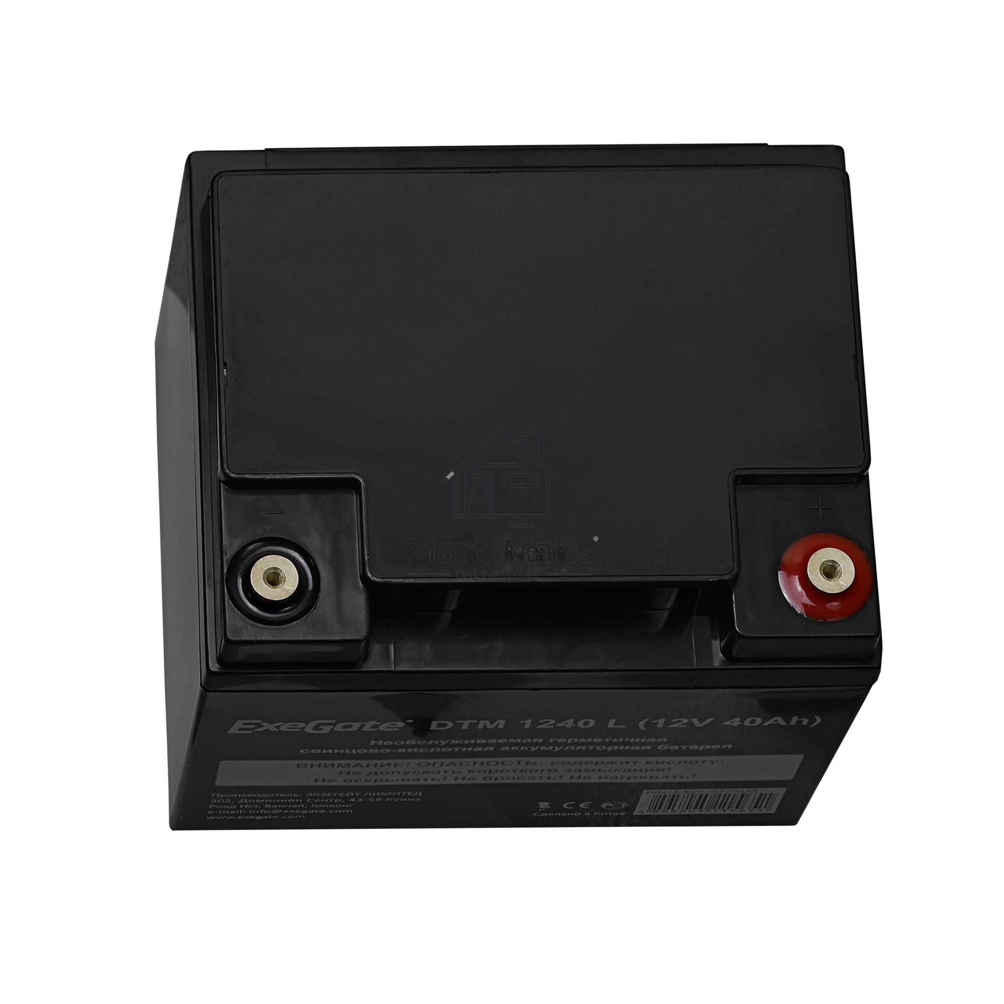 Батарея ExeGate EX282977RUS DTM 1240 L (12V 40Ah), клеммы под болт М5