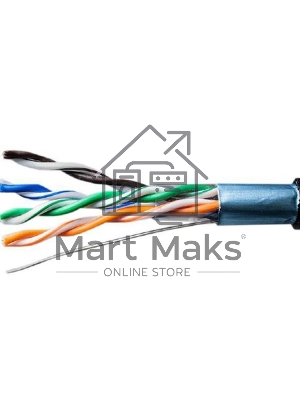 Кабель витая пара F/UTP кат.5E 4х2х24AWG solid CU PE Outdoor Standard черный