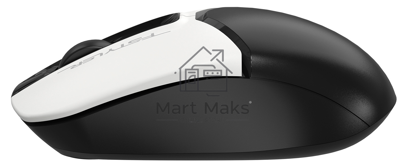Мышь беспроводная A4Tech Fstyler FB12 белый/черный, 1200 dpi, радиоканал, Bluetooth, USB, кнопки - 3