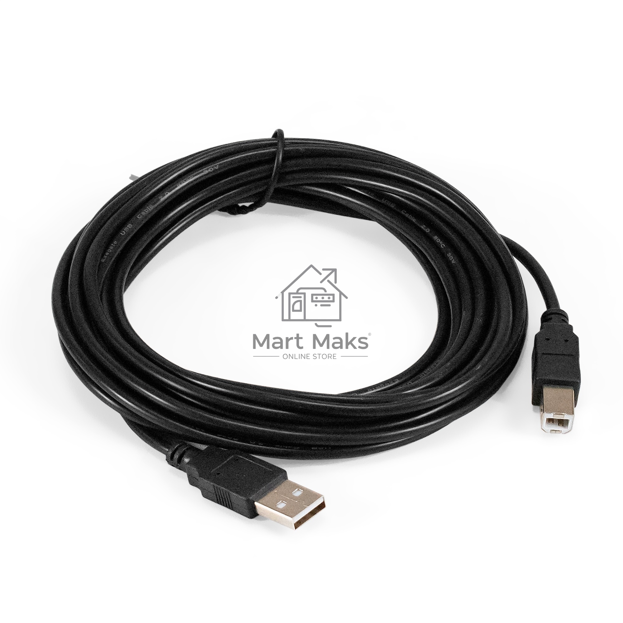 Кабель USB 2.0 ExeGate EX-CC-USB2-AMBM-5.0 (Am/Bm, 5м)