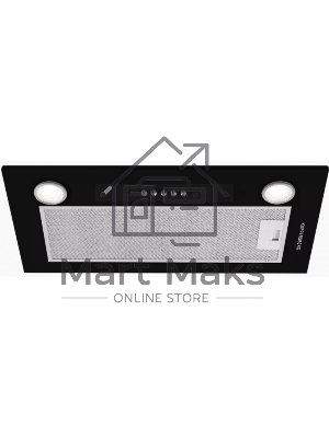 Вытяжка встраиваемая Kuppersberg Inlinea 52 BX черный/серебристый, 52 см, 1300 куб. м/ч, 41 дБ