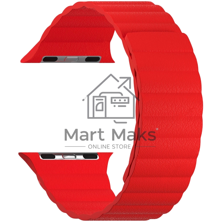 Кожаный ремешок для Apple Watch 38/40 mm LYAMBDA POLLUX DSP-24-40-RD Red