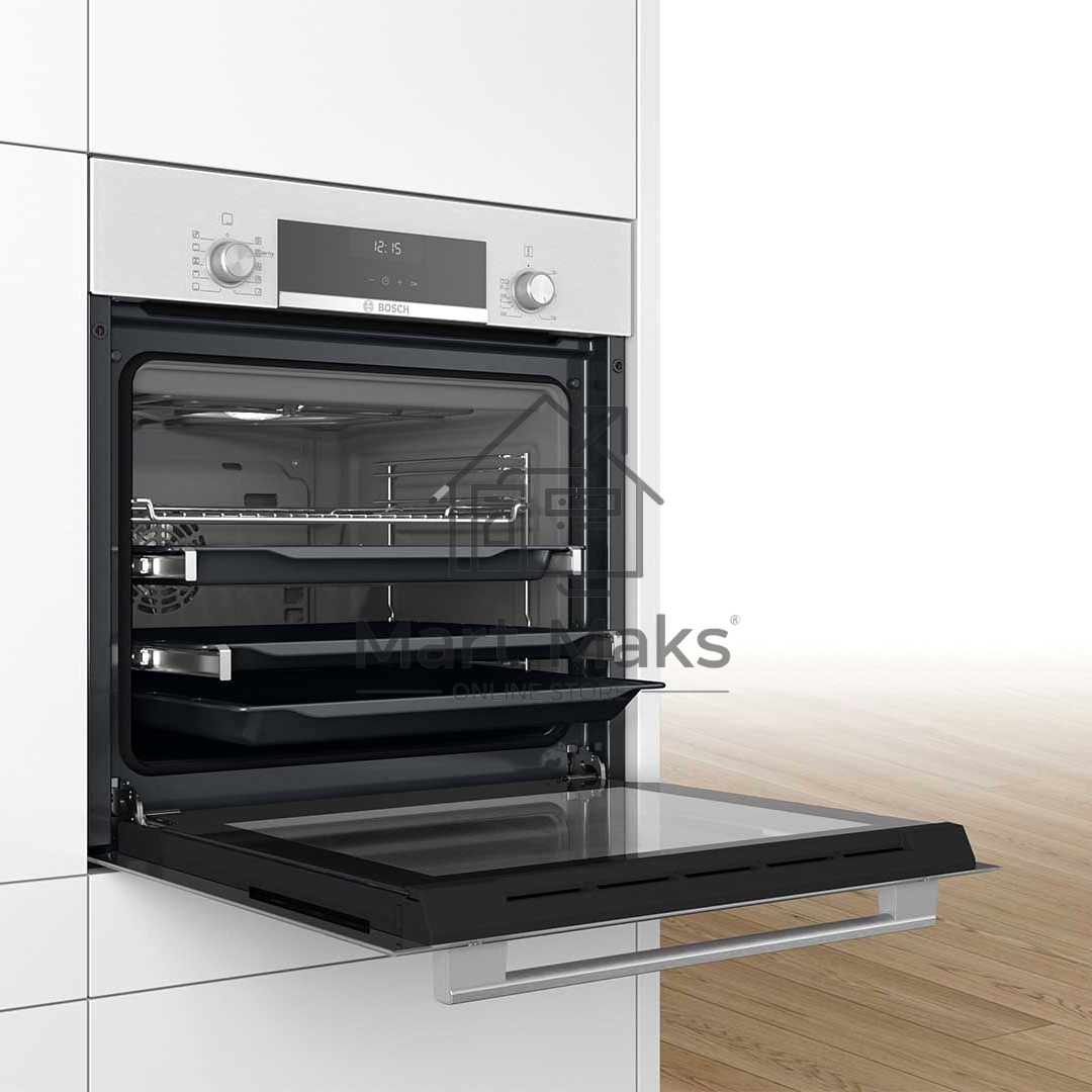 Встраиваемый духовой шкаф электрический Bosch HBJ558YW3Q белый