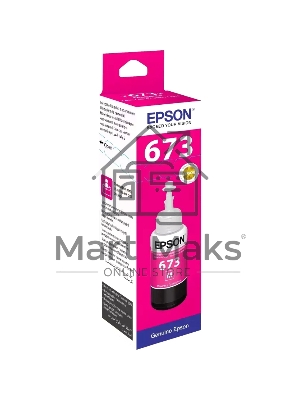 Чернила Epson 673 C13T673398 (аналог C13T67334A) пурпурный 70мл для Epson L800/L810/L850/L1800
