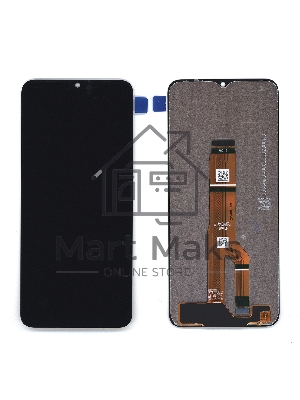 Дисплей (модуль) для Huawei Honor X6A в сборе с тачскрином черный