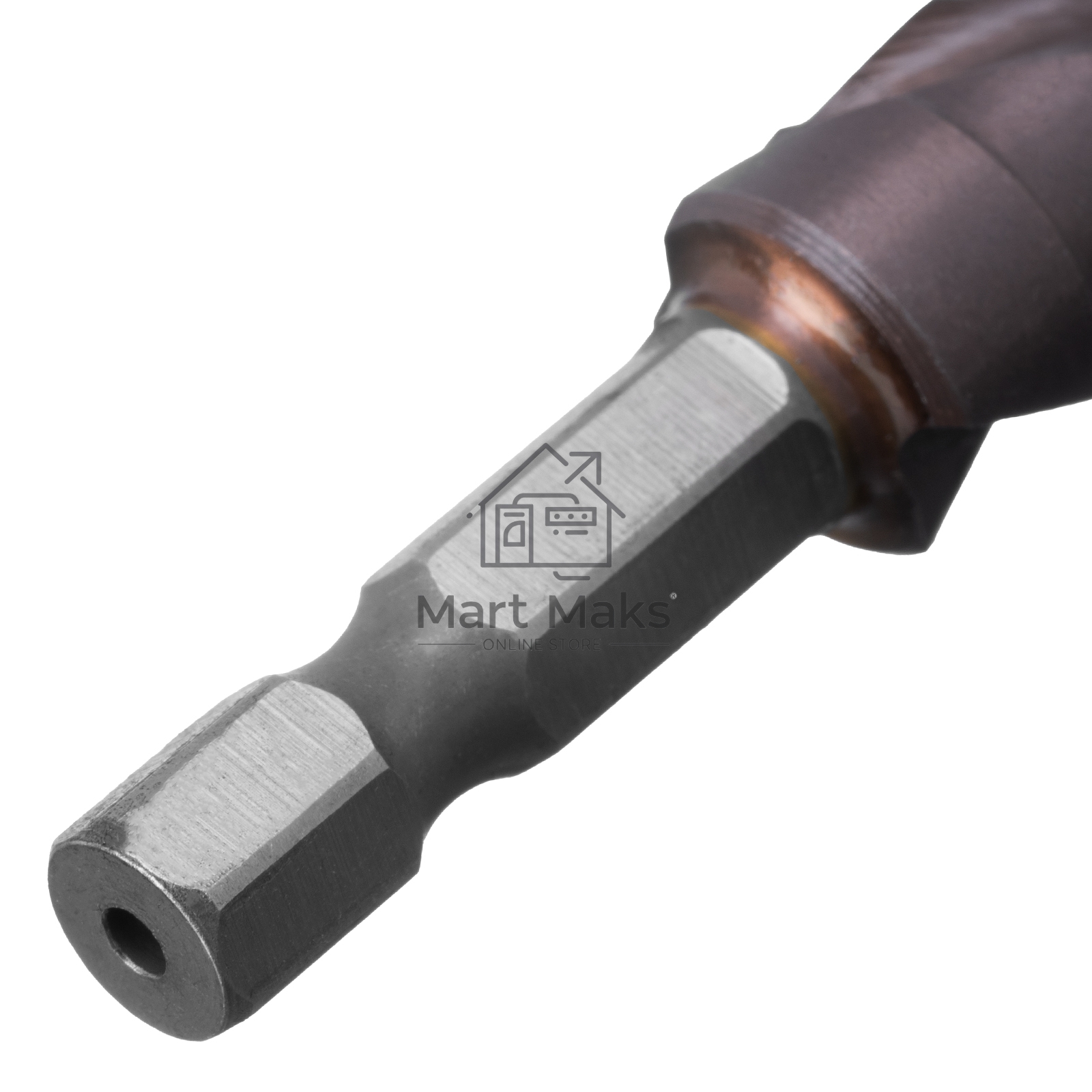 Сверло ступенчатое Denzel 4-5-6-7-8-9-10-11-12 мм, Р6М5К5, 6-гр. хвостовик 723612