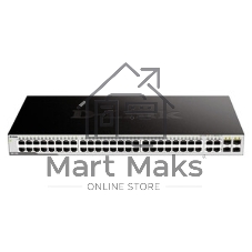 Коммутатор D-Link DGS-1052/A3A, 48×1 Гбит/с + 4×1 Гбит/с Combo, неуправляемый