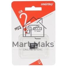 Флеш карта MicroSD (Transflash) Smartbuy 2 Gb (без адаптера)