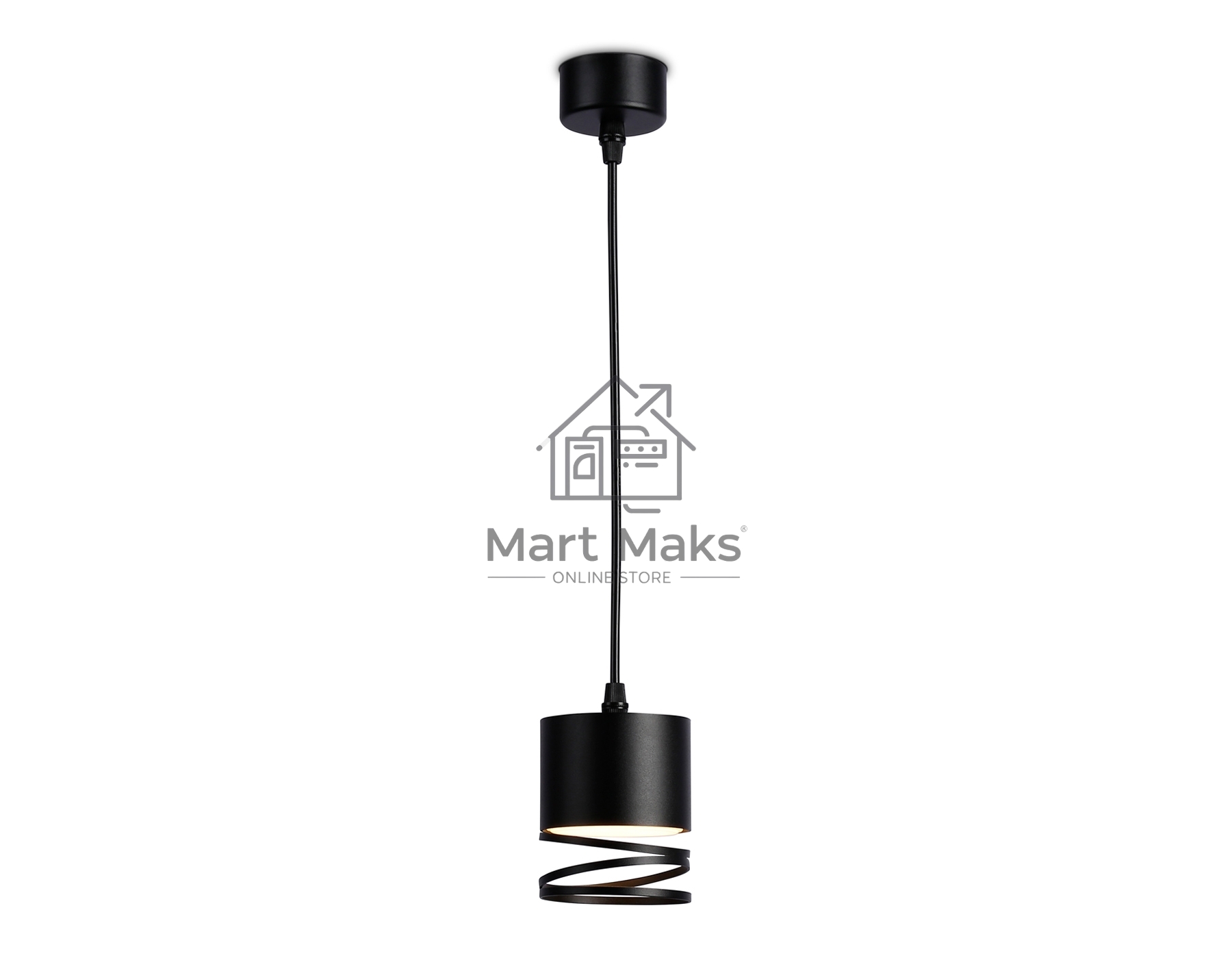 Светильник подвесной TN71109 BK черный GX53 max 12W D82*1135