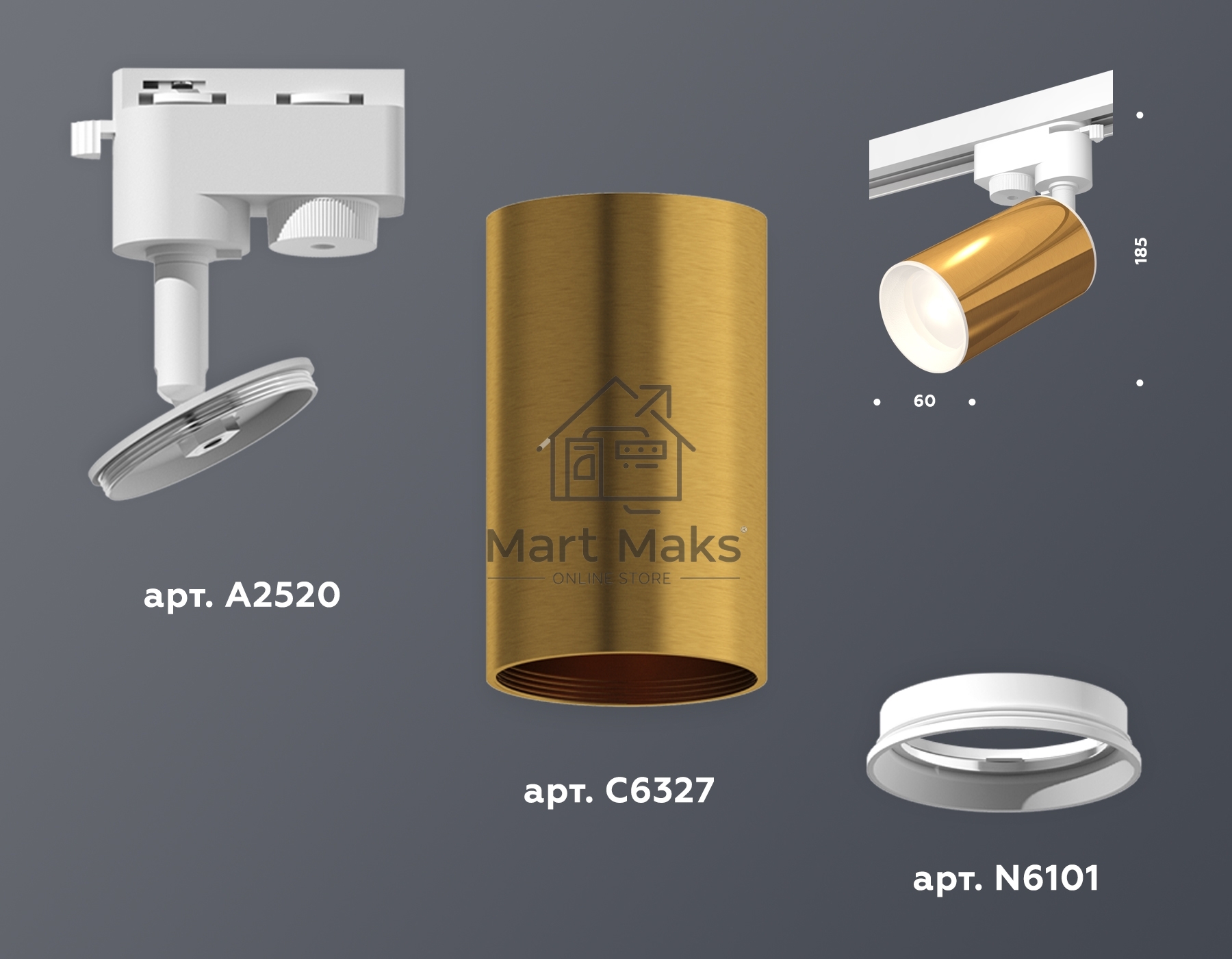 Светильник Ambrella light XT6327001 PYG/SWH золото желтое полированное/белый песок MR16 GU5.3 (A2520, C6327, N6101)