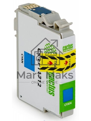 Картридж струйный Cactus CS-EPT1712 17XL голубой (10 мл) для Epson Expression Home XP-33/103/203/207/303/306/403/406