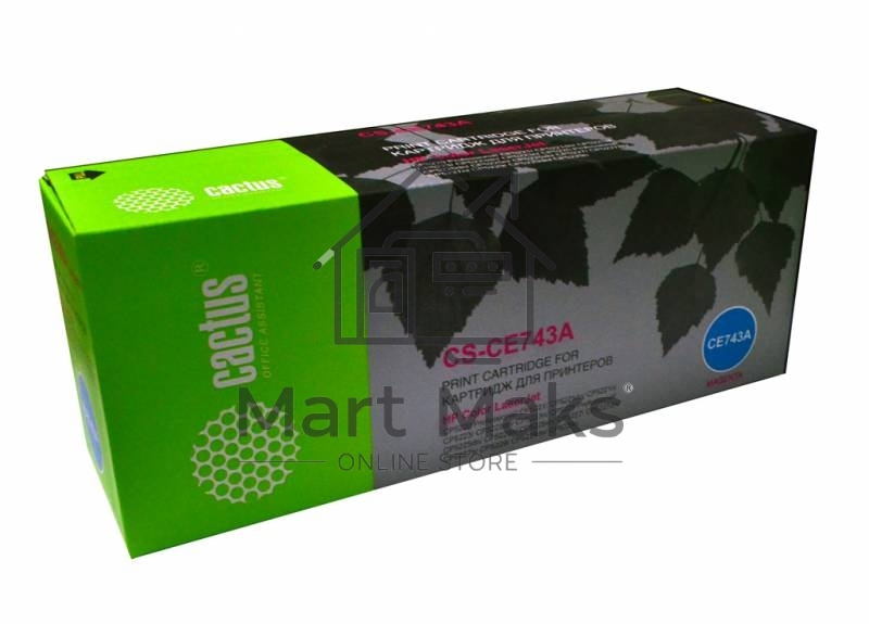 Картридж лазерный Cactus CS-CE743A пурпурный (7300 стр.) для HP CLJ CP5220/CP5221/CP5223/CP5225/CP5227/CP5229