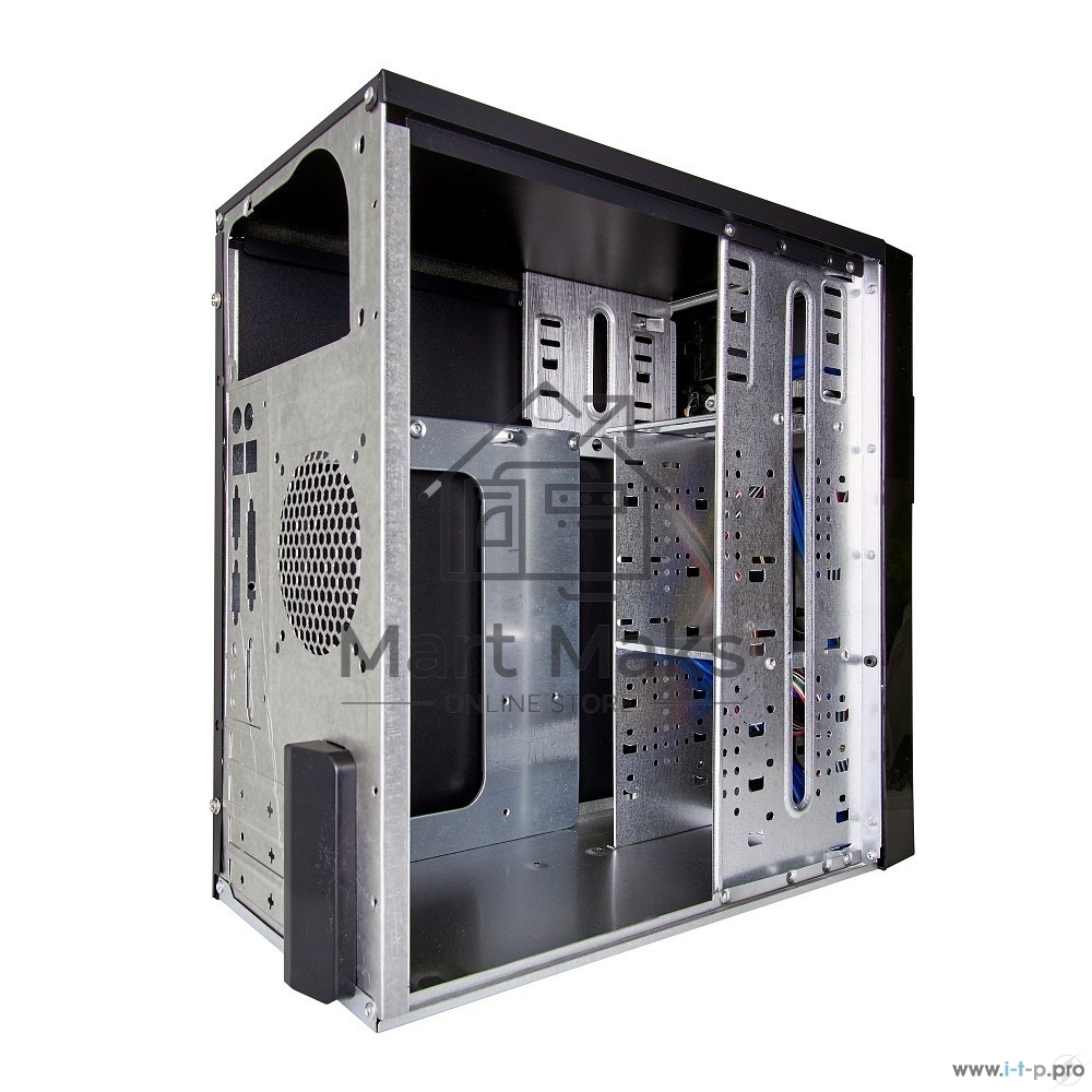 Компьютерный корпус Exegate EX277437RUS Minitower MA-371X Black 500W, mATX <UN500, 120mm> 2*USB+2*USB3.0, Audio
