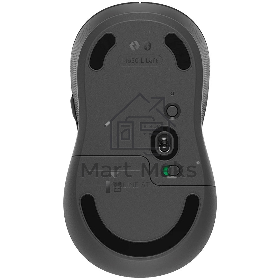 Мышь беспроводная Logitech Signature M650 L LEFT графитовый, 4000 dpi, радиоканал, Bluetooth, USB, кнопки - 5