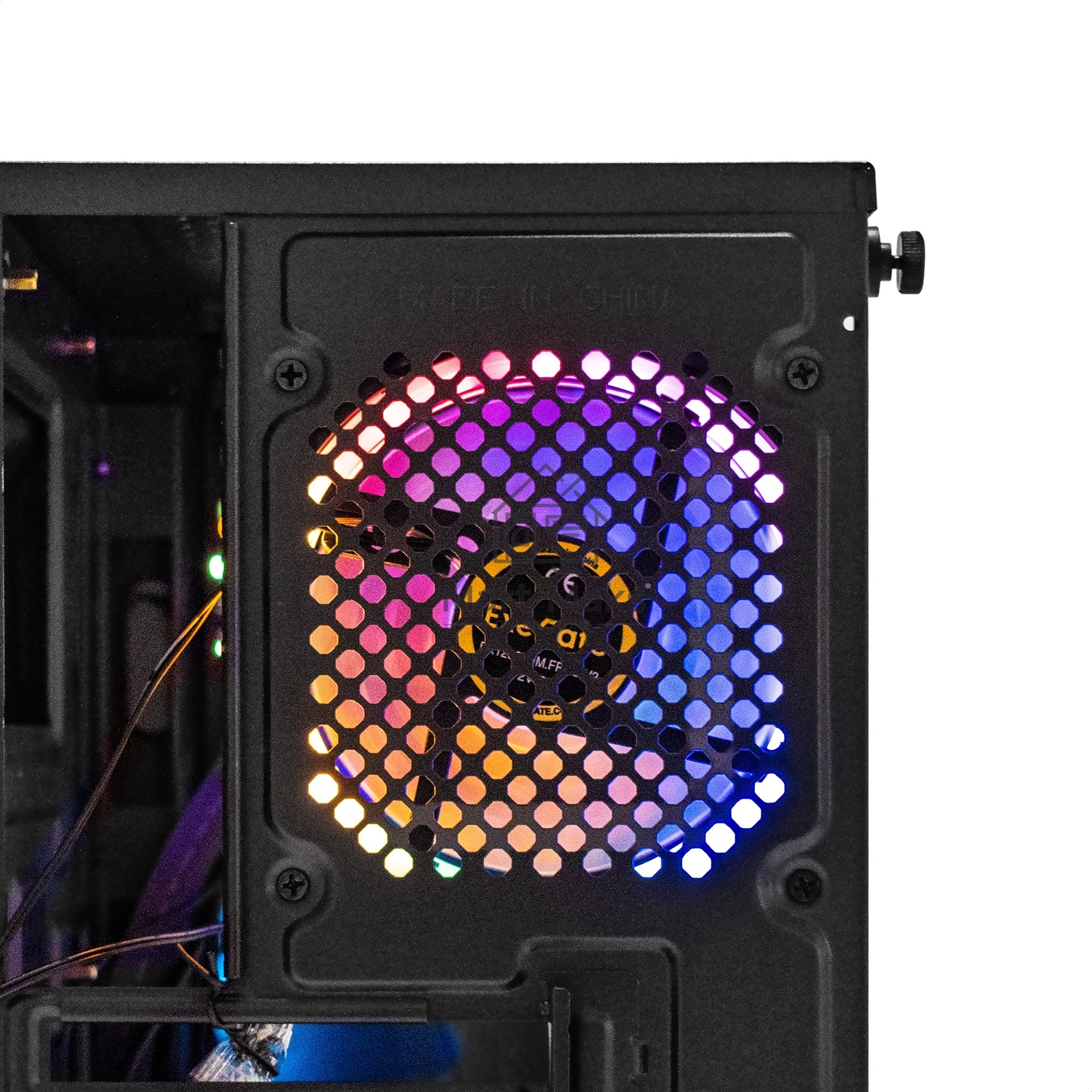 Компьютерный корпус Minitower ExeGate Mistery R2-NPX500 (mATX, БП 500NPX с вент. 12 см, 2*USB+1*USB3.0, аудио, черный, 1 вент. 12см с RGB подсветкой и полоса на передней панели, боковая панель - закаленное стекло)