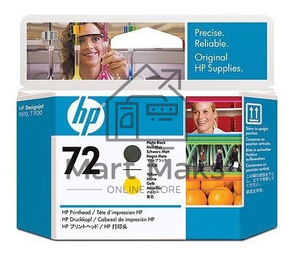 Картридж струйный HP №72 C9384A черный матовый/желтый печатающая головка для HP DJ T1100/T610