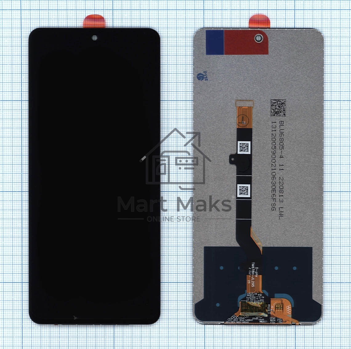 Дисплей для Tecno Camon 19 черный