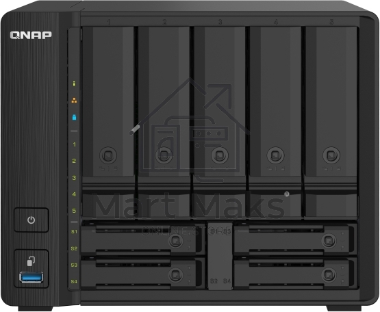 Сетевое хранилище без дисков SMB QNAP TS-932PX-4G 9-Bay NAS, 5 x 3.5